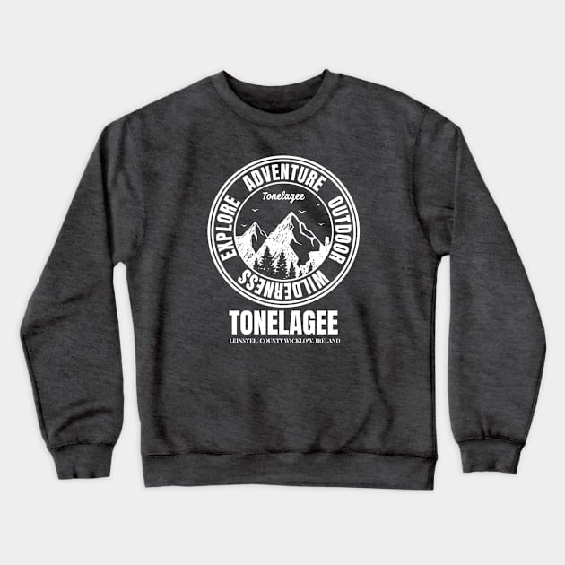 Tonelagee Mountain, Mountaineering In Ireland Locations Crewneck Sweatshirt by Eire